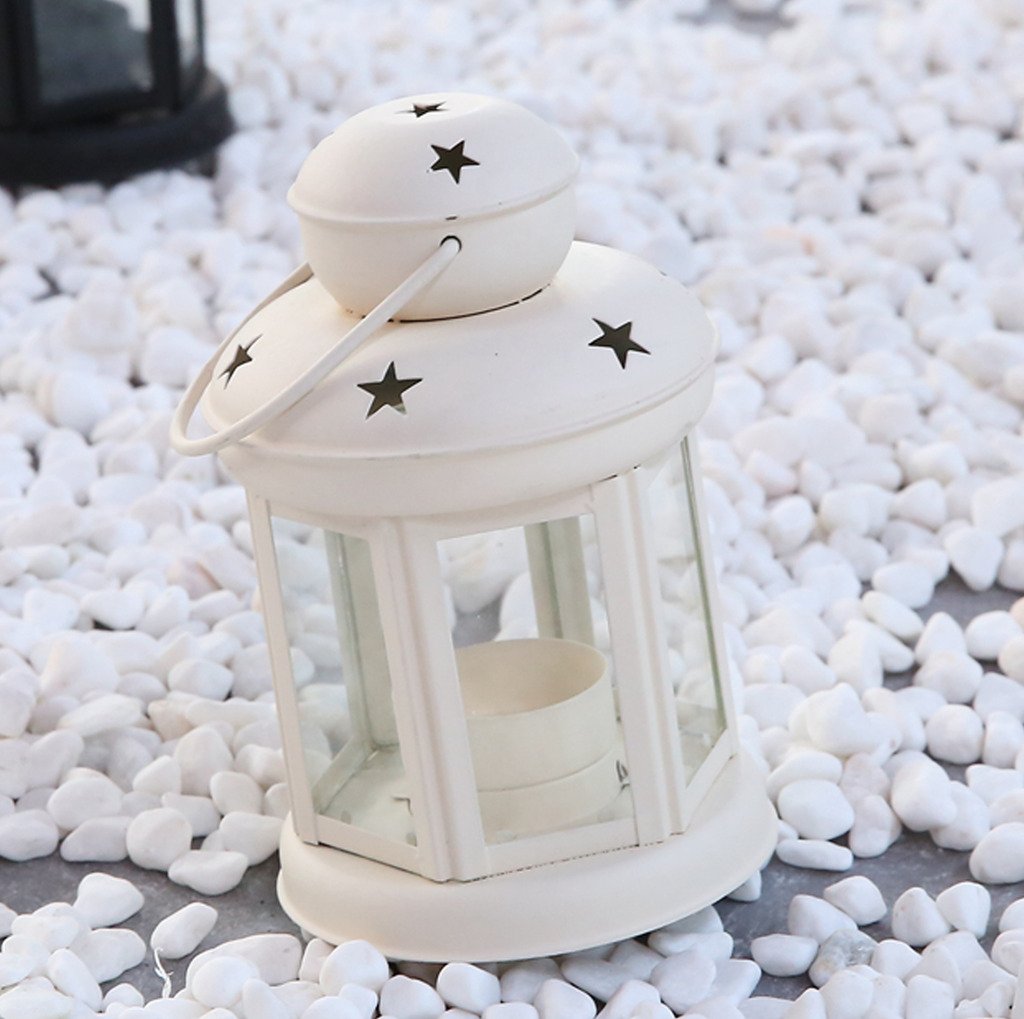 Decorative Tealight Candle Holder Hanging Lantern (6 inch x 3.7 inch) - Decoration Items for Home Set Of 1