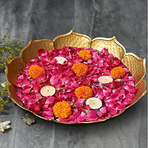 Urli Bowl Handcrafted (12 Inch) Urli Bowl for Floating Flowers Diwali Home Decor