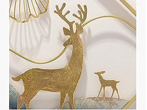 Deer Frame Metal Wall Art- Set Of 3 | Metal Wall Art | Deer Metal Wall Art For Living Room | Wall Decor | Wall Art Decor - 140L x 53W Centimeters